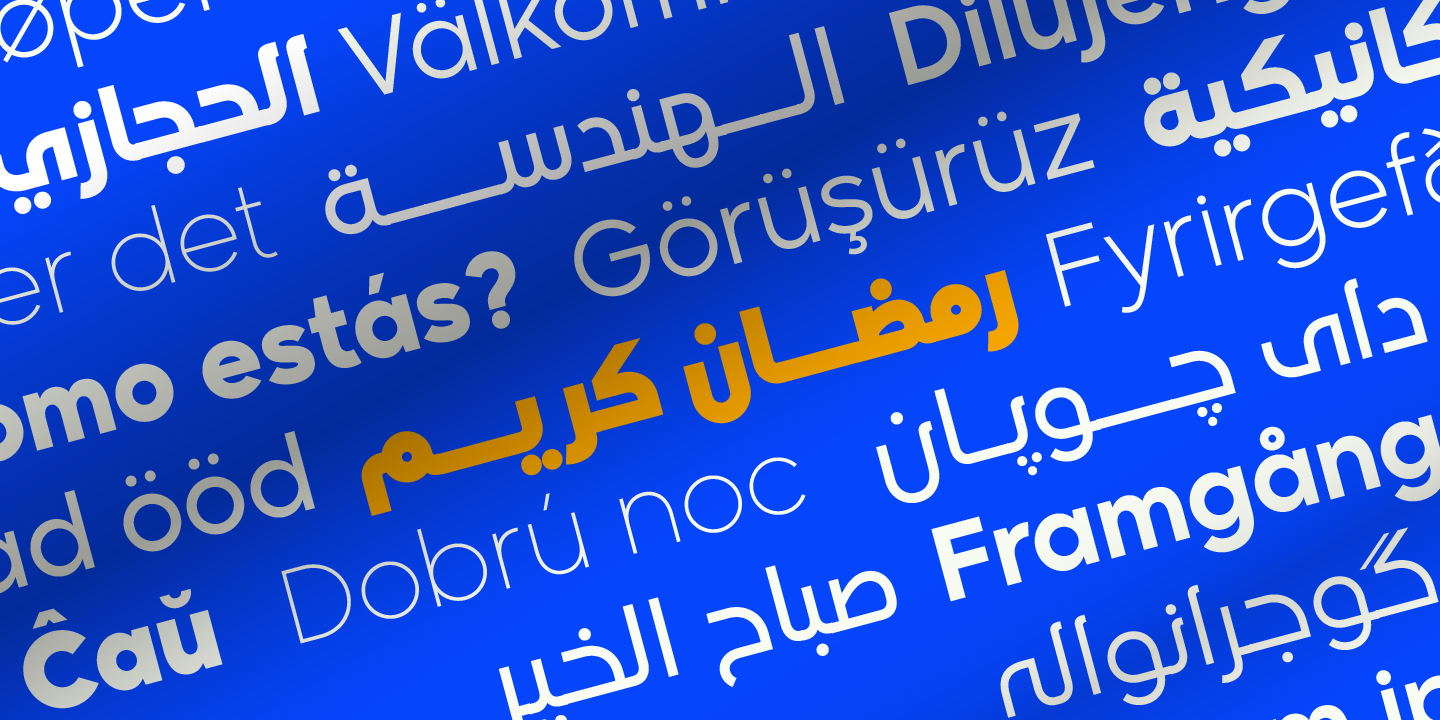 Beispiel einer Madani Arabic Bold-Schriftart